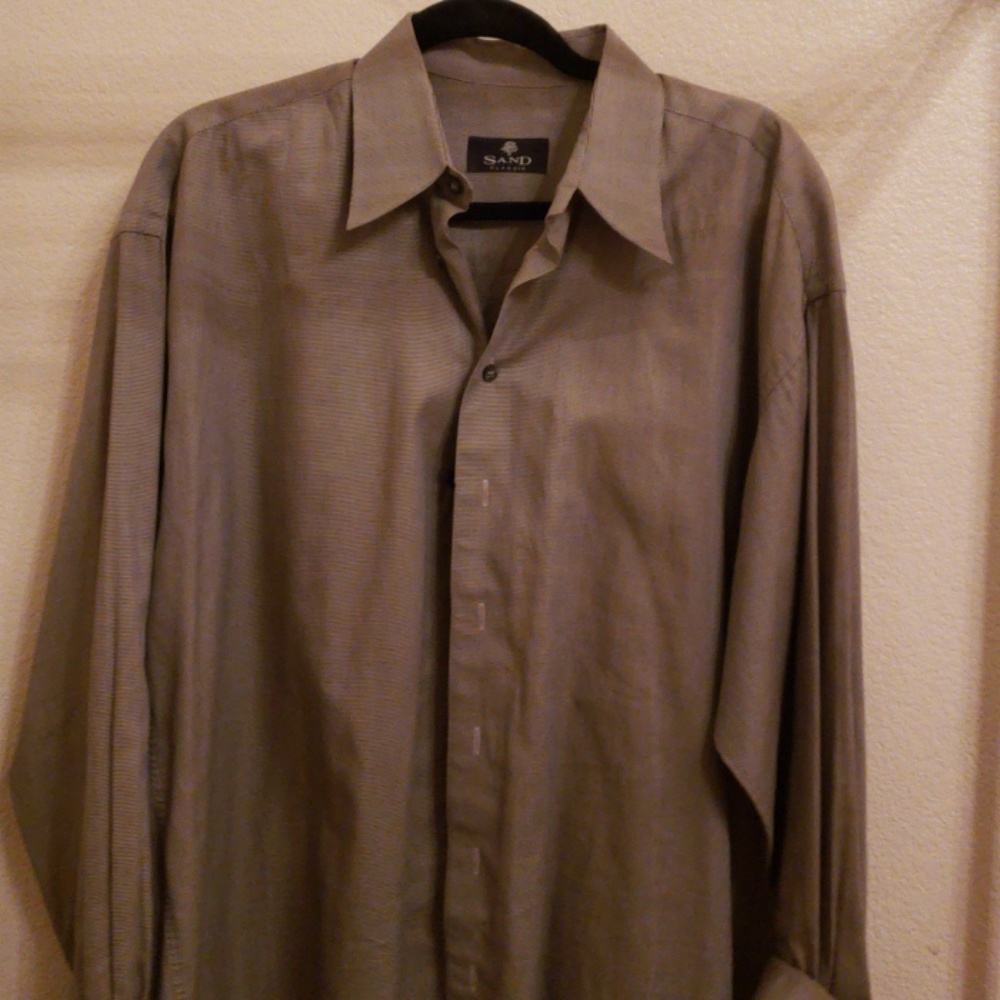 brown dress up shirt